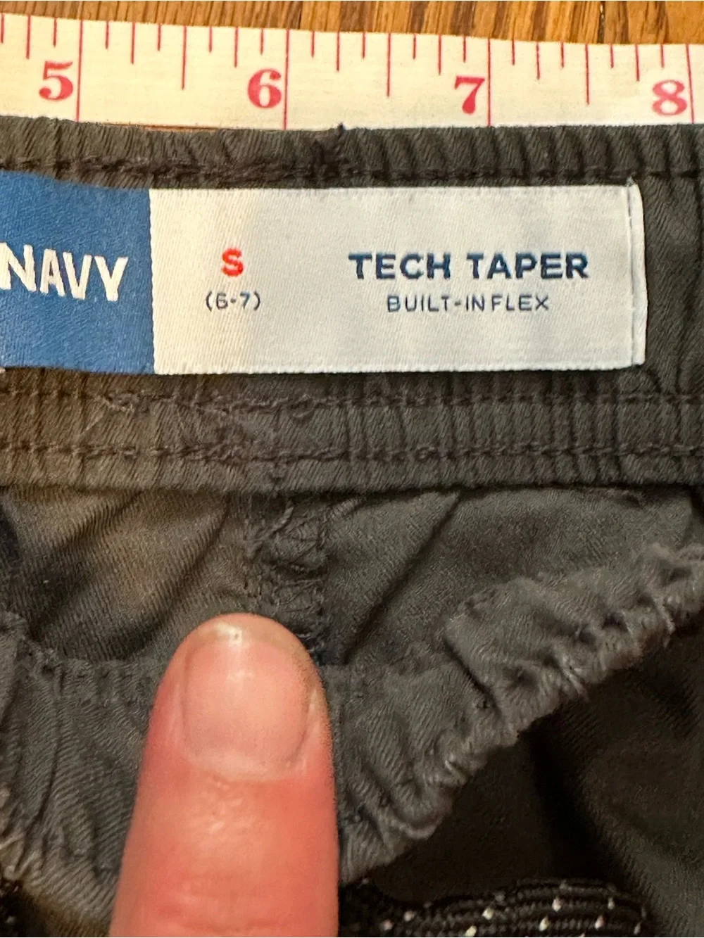 Old Navy Charcoal Gray Kids Cargo Taper tech pants